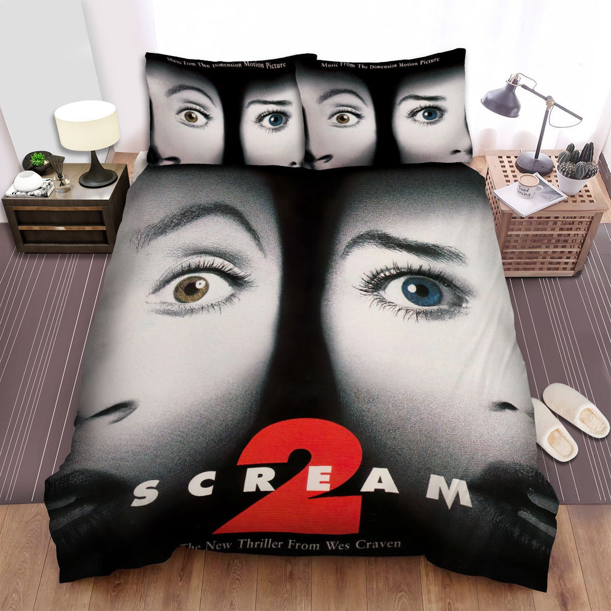 Scream 2 Movie Poster 3 Bedding Sets Duvet Cover Flatsheet Gift For Christmas Thanksgiving Halloween