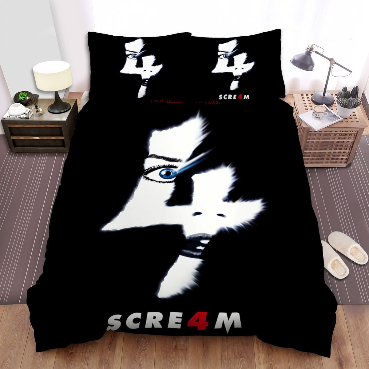 Scream 4 Movie Poster 6 Bedding Set Duvet Cover Gift For Christmas Birthday Thanksgiving