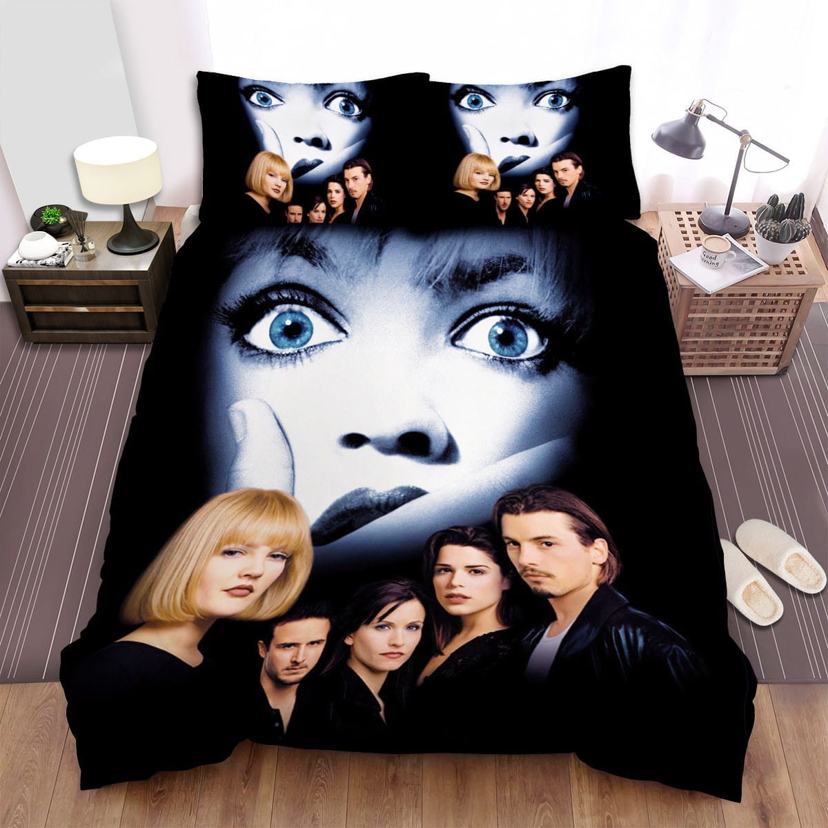 Scream Movie Poster 2 Bedding Sets Duvet Cover Flatsheet Gift For Christmas Thanksgiving Halloween