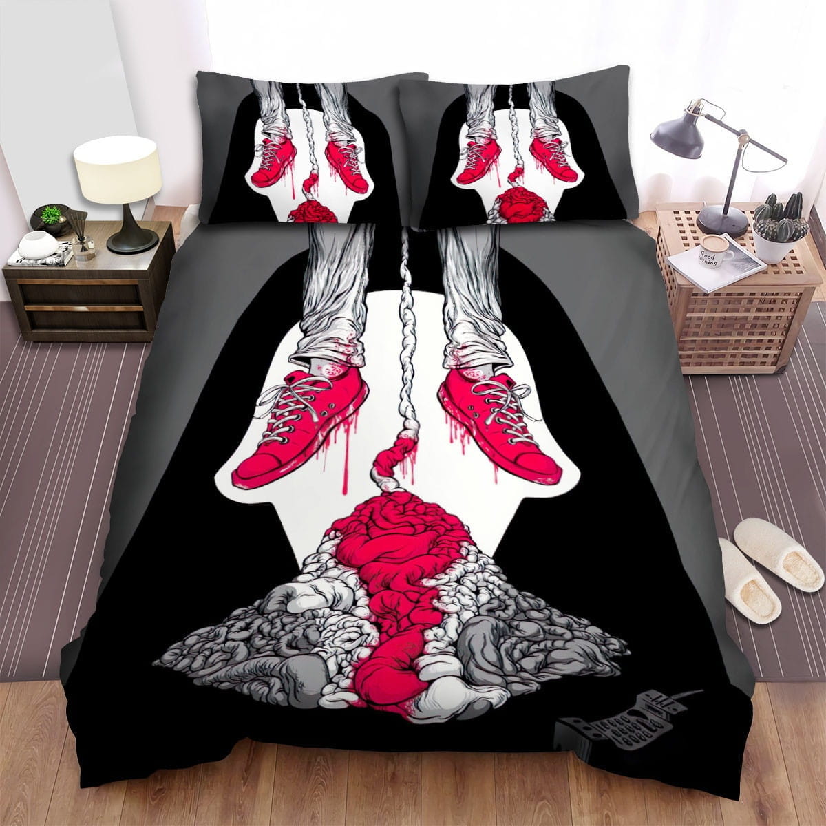 Scream Paradigm Art Bedding Sets Duvet Cover Flatsheet Gift For Christmas Thanksgiving Halloween