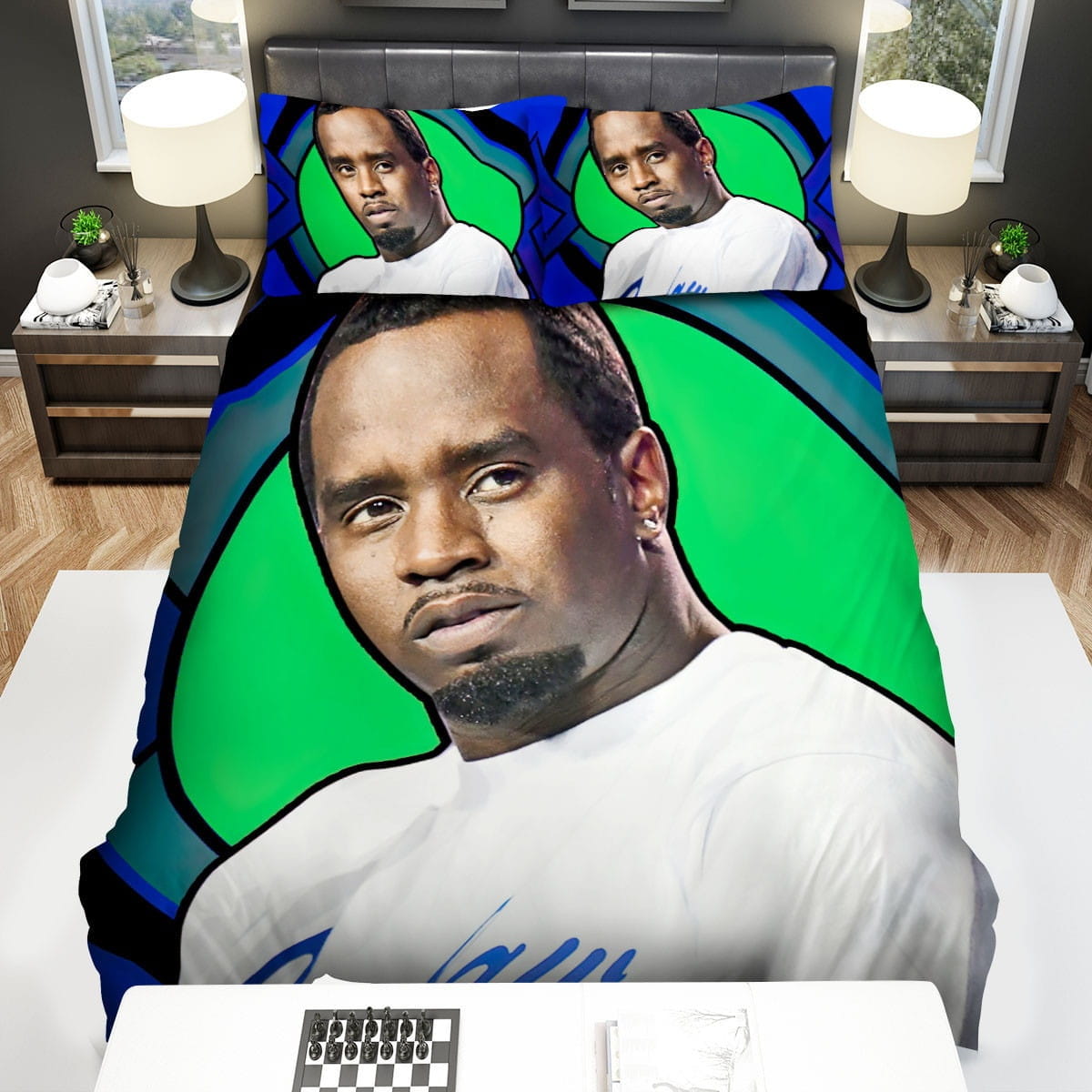 Sean Combs Bedding Sets Duvet Cover Flatsheet Pillowcases Perfect Gift For Fans