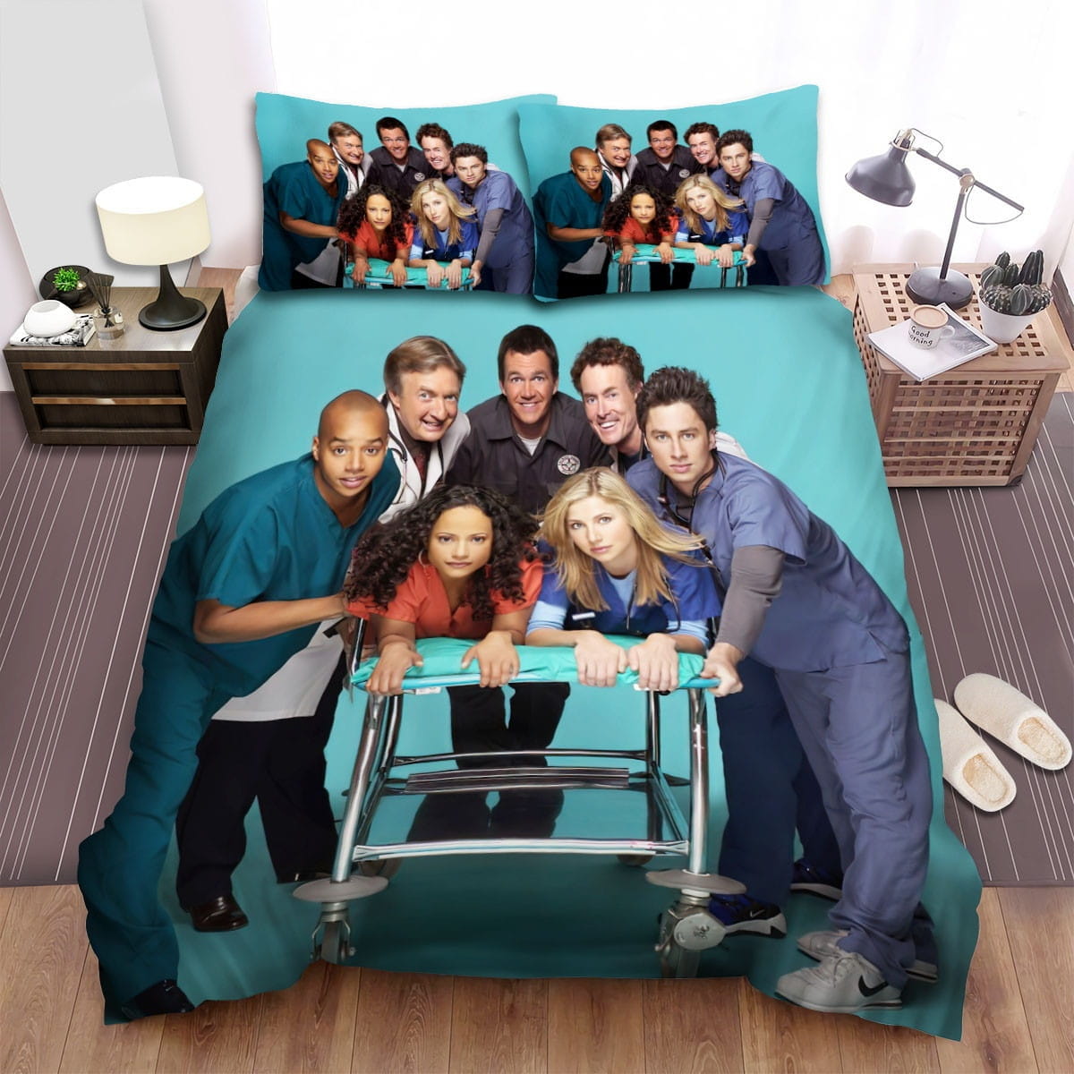 Scrubs Art Shaping Bedding Set Duvet Cover Gift For Christmas Birthday Thanksgiving