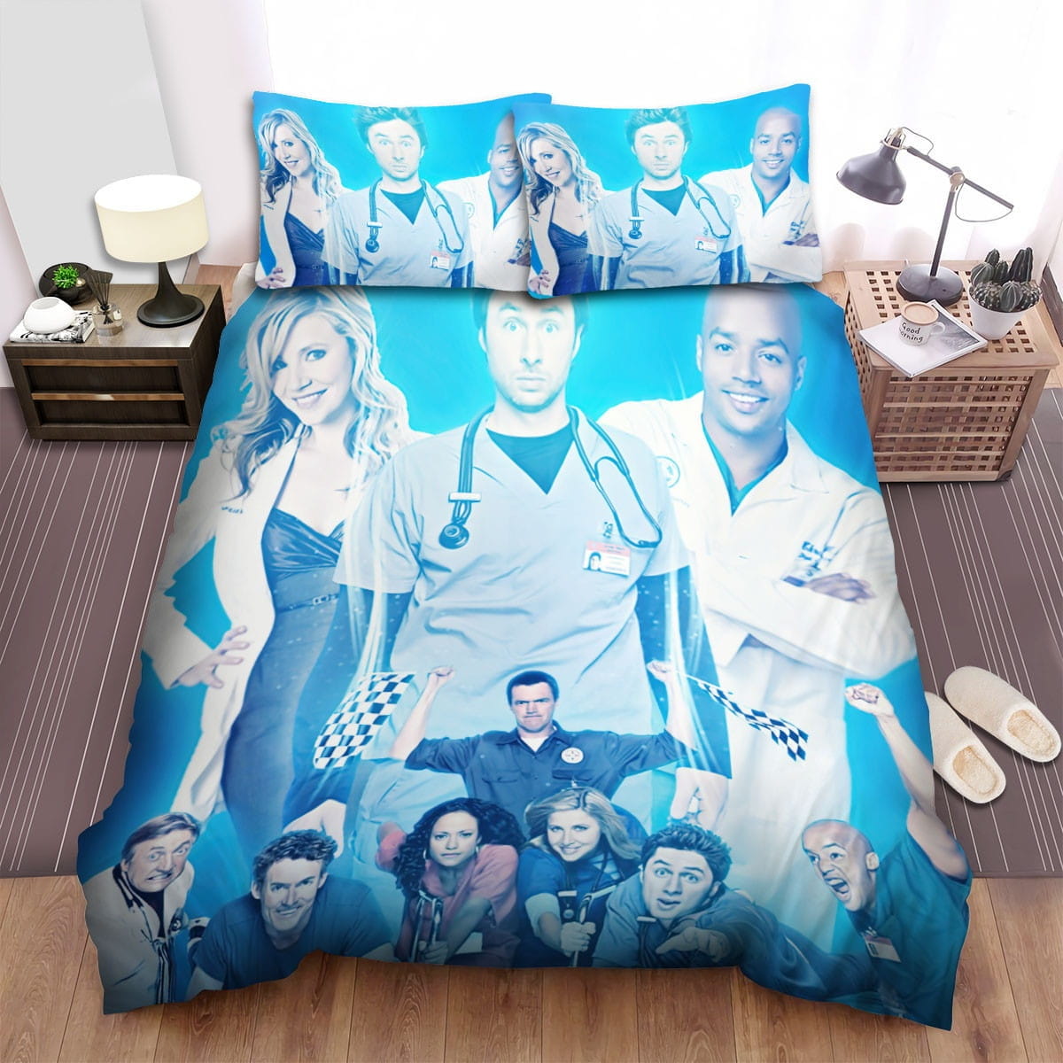 Scrubs Movie Poster 4 Bedding Sets Duvet Cover Flatsheet Pillowcase
