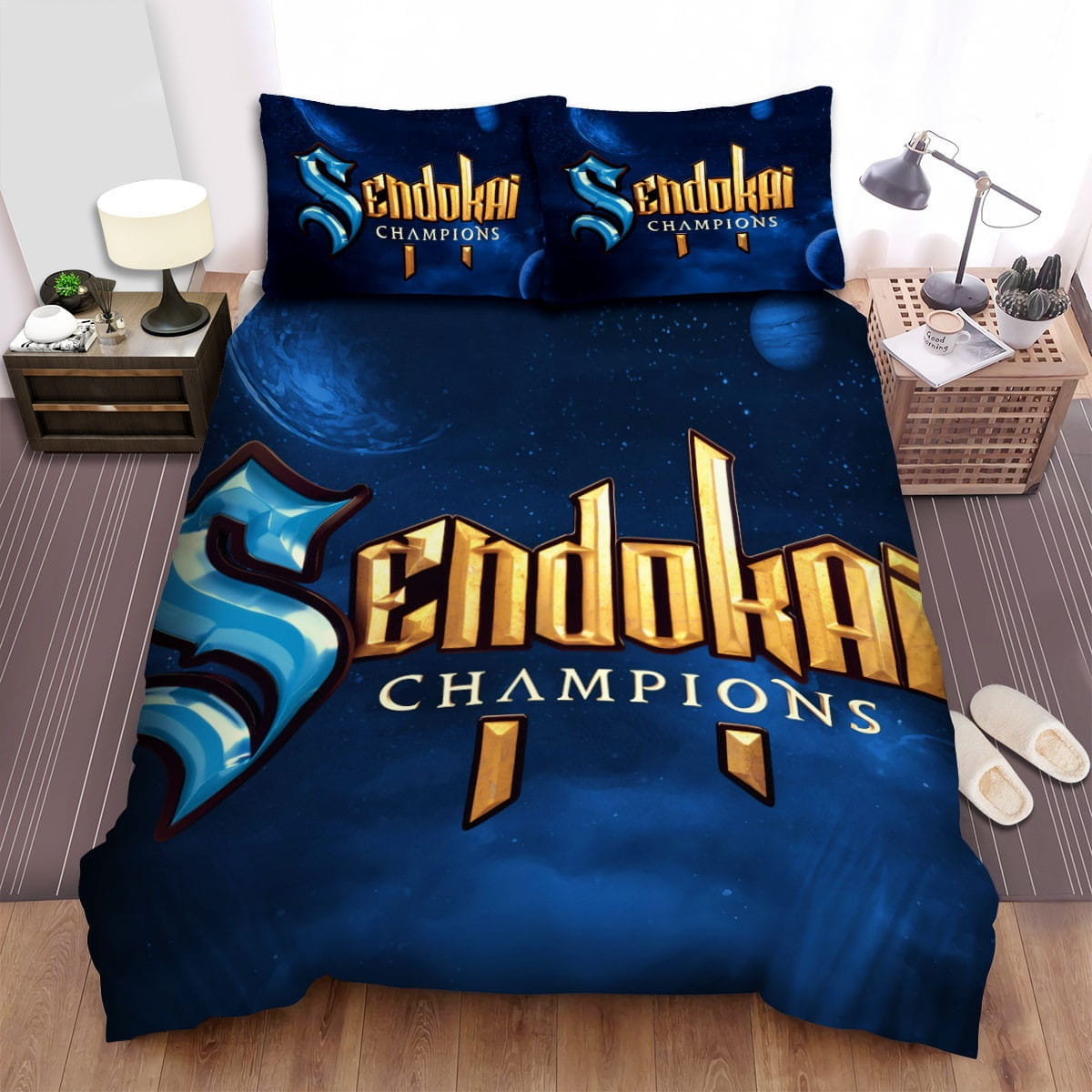 Sendokai Champions The Logo Bedding Set Duvet Cover Gift For Christmas Birthday Thanksgiving