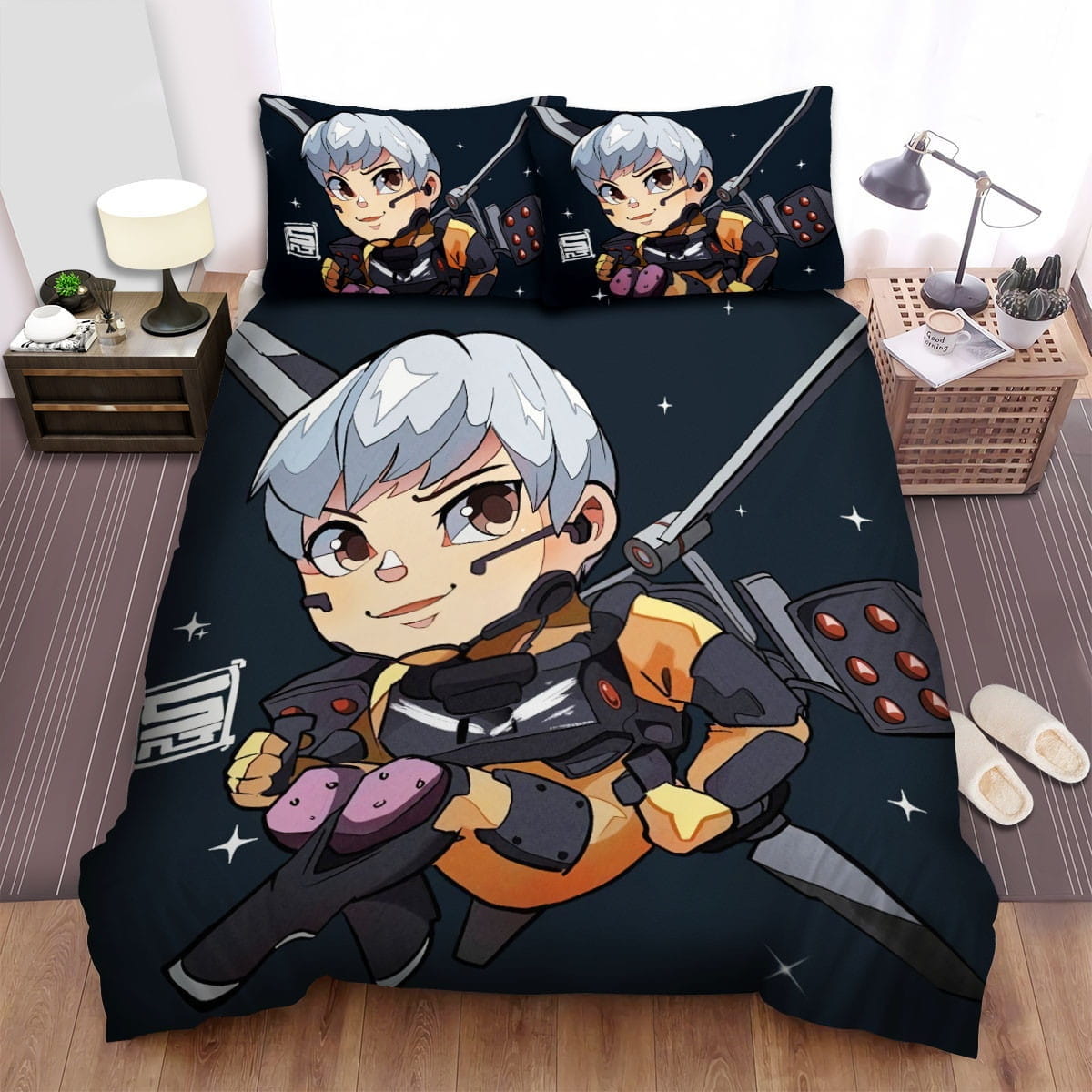Sendokai Champions Cute Zak Bedding Sets Duvet Cover Flatsheet Pillowcases Perfect Gift For Fans