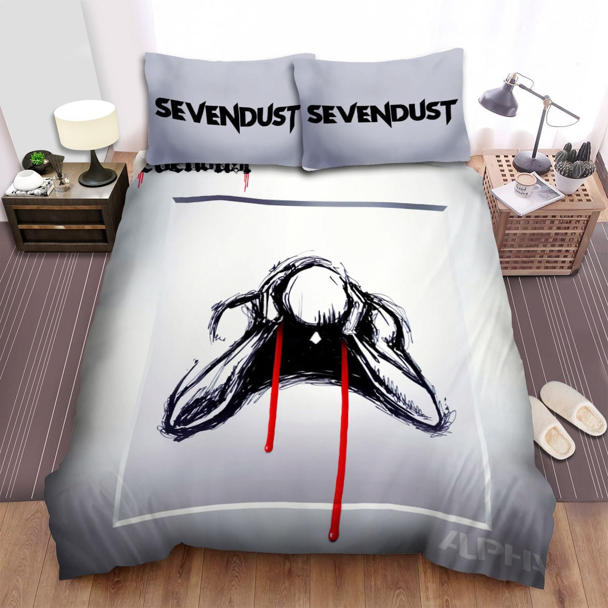 Sevendust Alpha Bedding Sets Duvet Cover Flatsheet Gift For Wife Husband Besties
