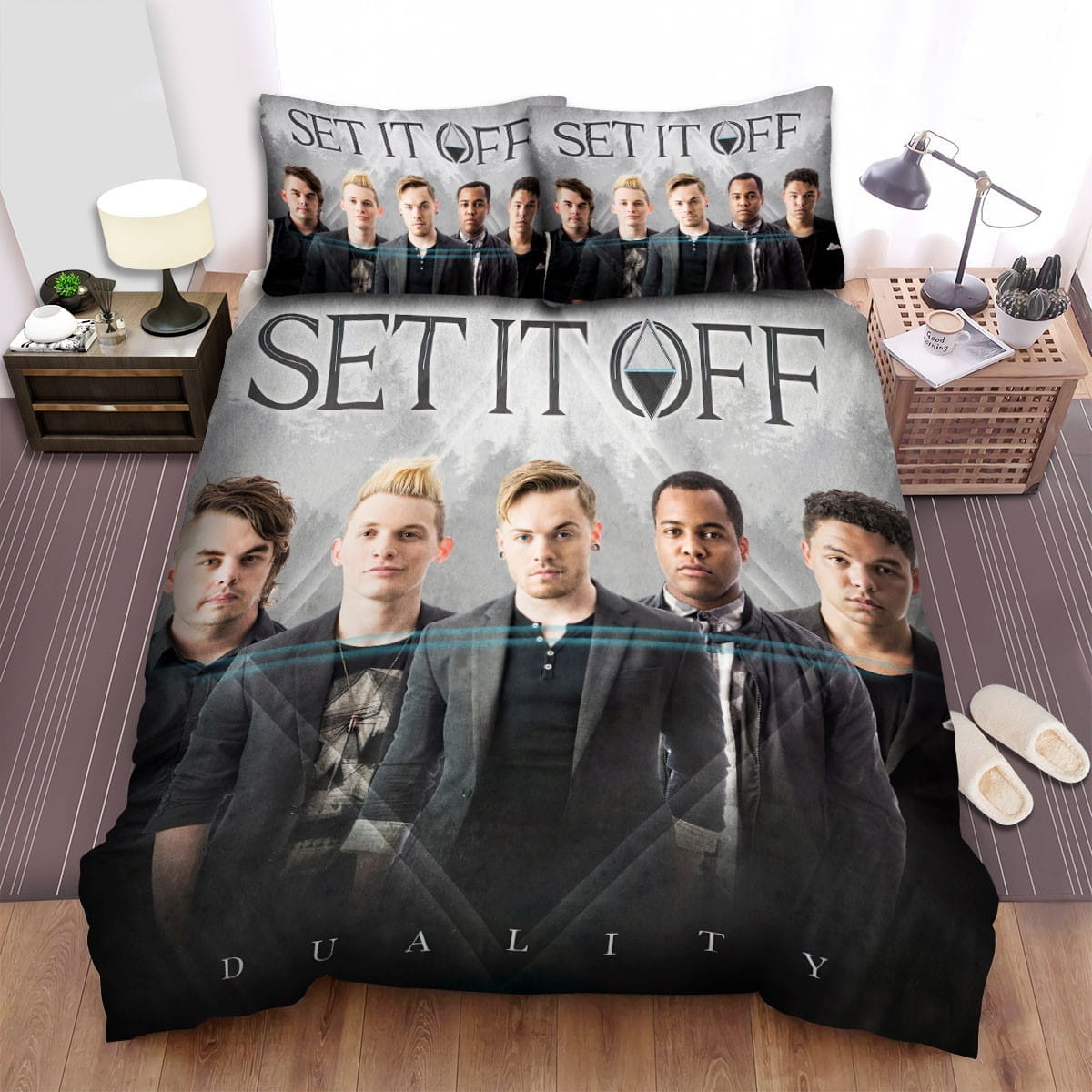 Set It Off Duality Bedding Sets Duvet Cover Flatsheet Gift For Christmas Thanksgiving Halloween