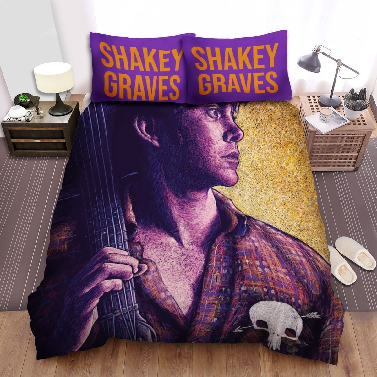 Shakey Graves Painting Art Bedding Sets Duvet Cover Flatsheet Pillowcases For Every Bedroom