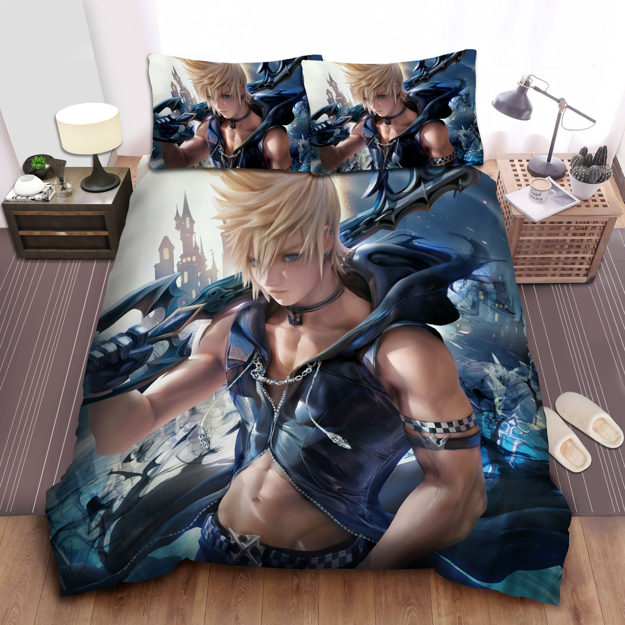 Sexy Sora Kingdom Hearts Bedding Sets Duvet Cover Flatsheet Pillowcase