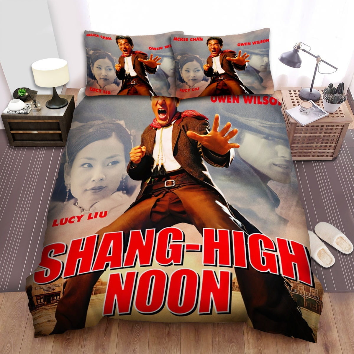 Shanghai Noon Poster 3 Bedding Sets Duvet Cover Flatsheet Pillowcase