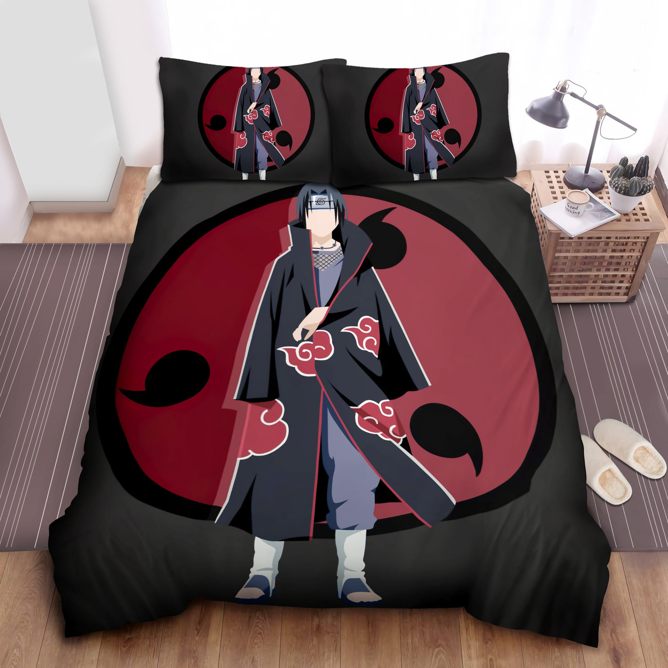 Sharingan Of Itachi Bedding Set Duvet Cover Gift For Christmas Birthday Thanksgiving
