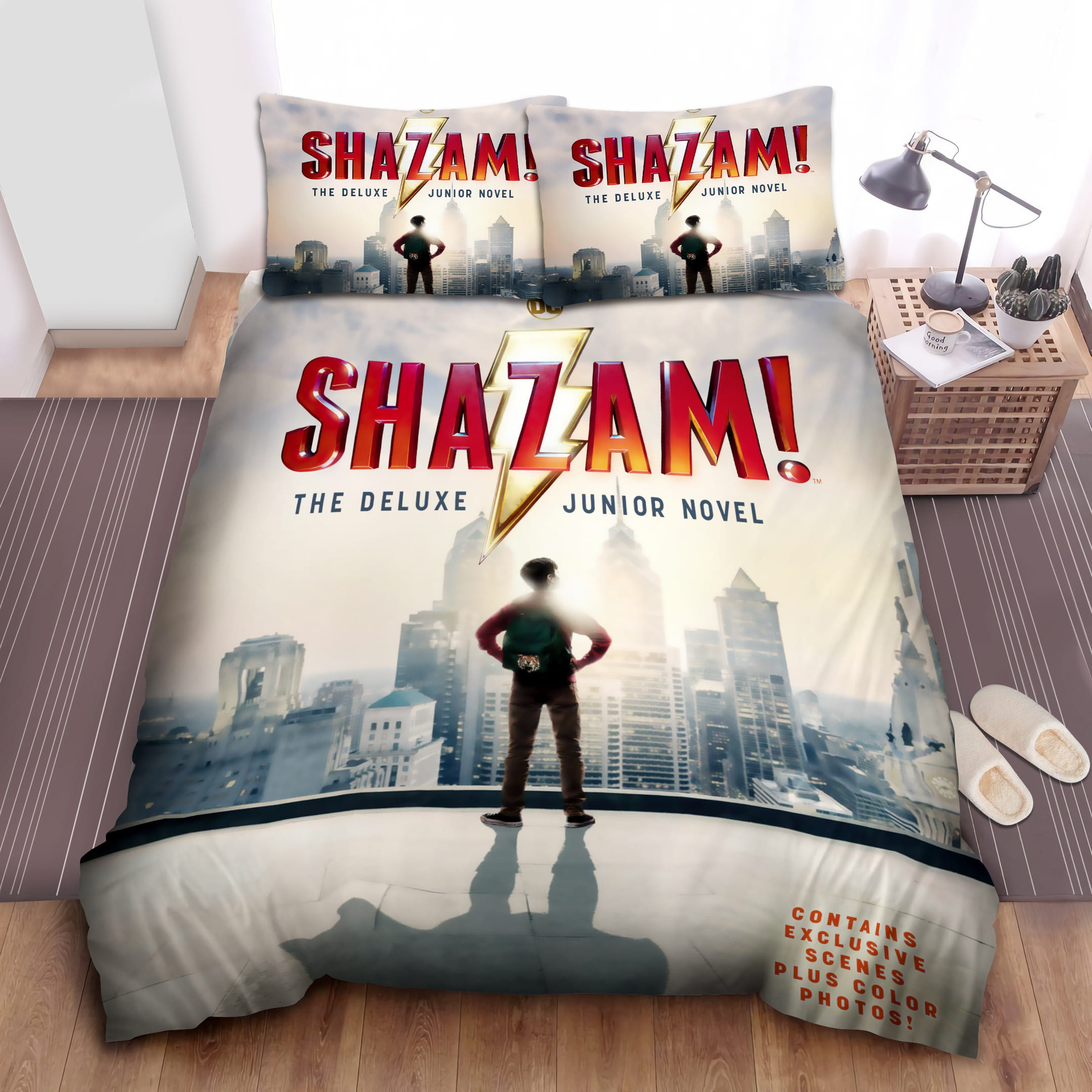 Shazam Junior Bedding Sets Duvet Cover Flatsheet Pillowcases Perfect Gift For Fans