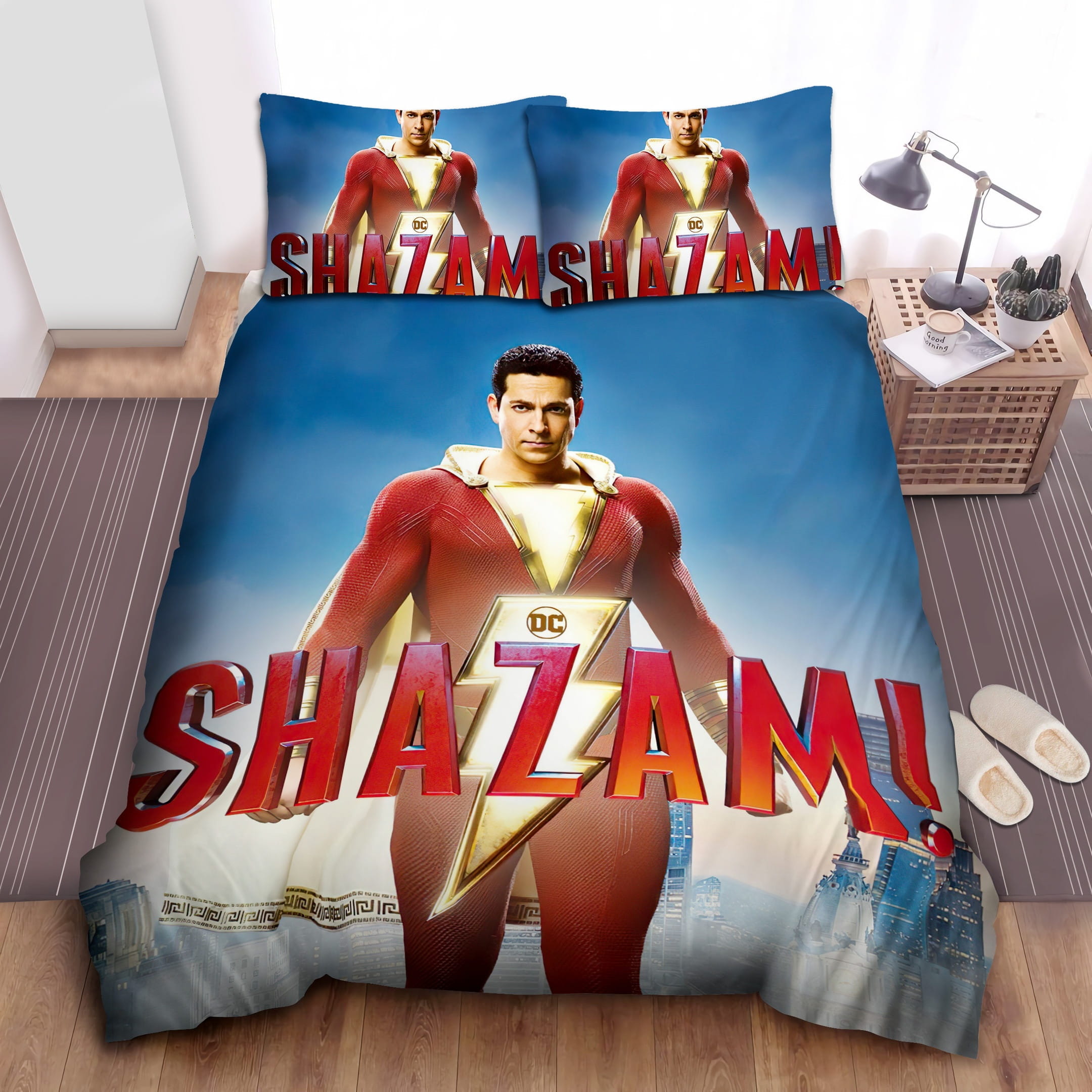 Shazam Bedding Sets Duvet Cover Flatsheet Gift For Christmas Thanksgiving Halloween