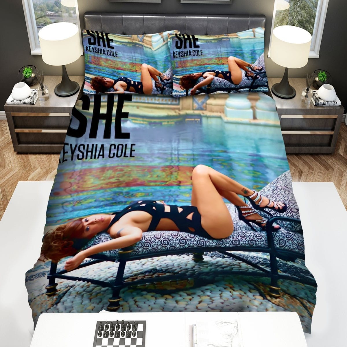 She Keyshia Cole Decorative Bedding Sets with Duvet Cover Flatsheet Pillowcases
