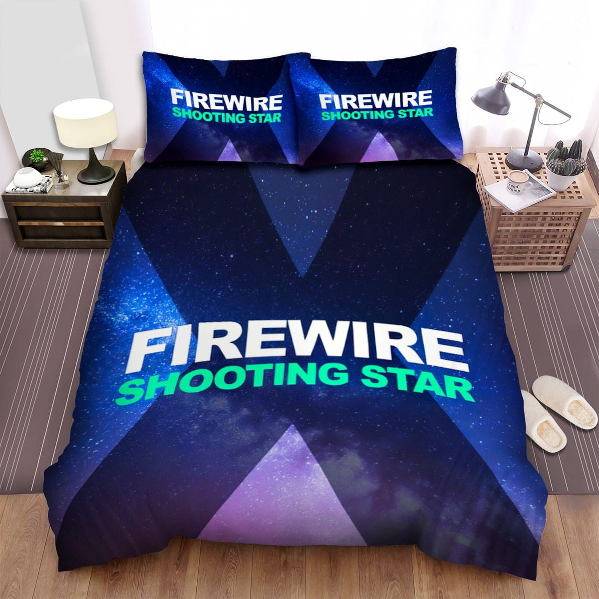 Shooting Star Fire Wire Decorative Bedding Sets with Duvet Cover Flatsheet Pillowcases