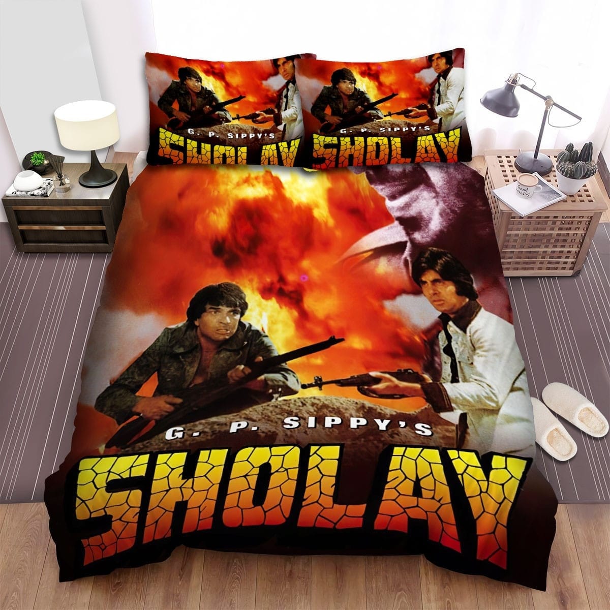 Sholay Poster 3 Bedding Sets Duvet Cover Flatsheet Pillowcases For Every Bedroom