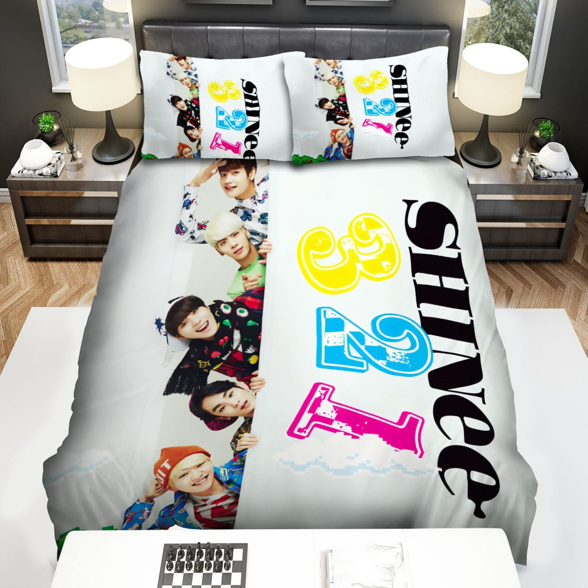 Shinee 3 2 1 Album Cover Bedding Sets Duvet Cover Flatsheet Pillowcases Perfect Gift For Fans