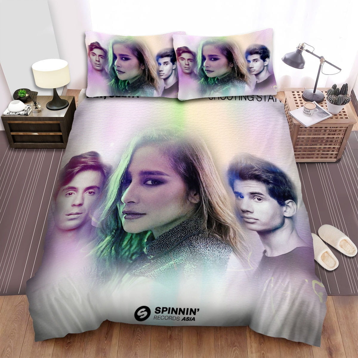 Shooting Star Spinnin Decorative Bedding Sets with Duvet Cover Flatsheet Pillowcases