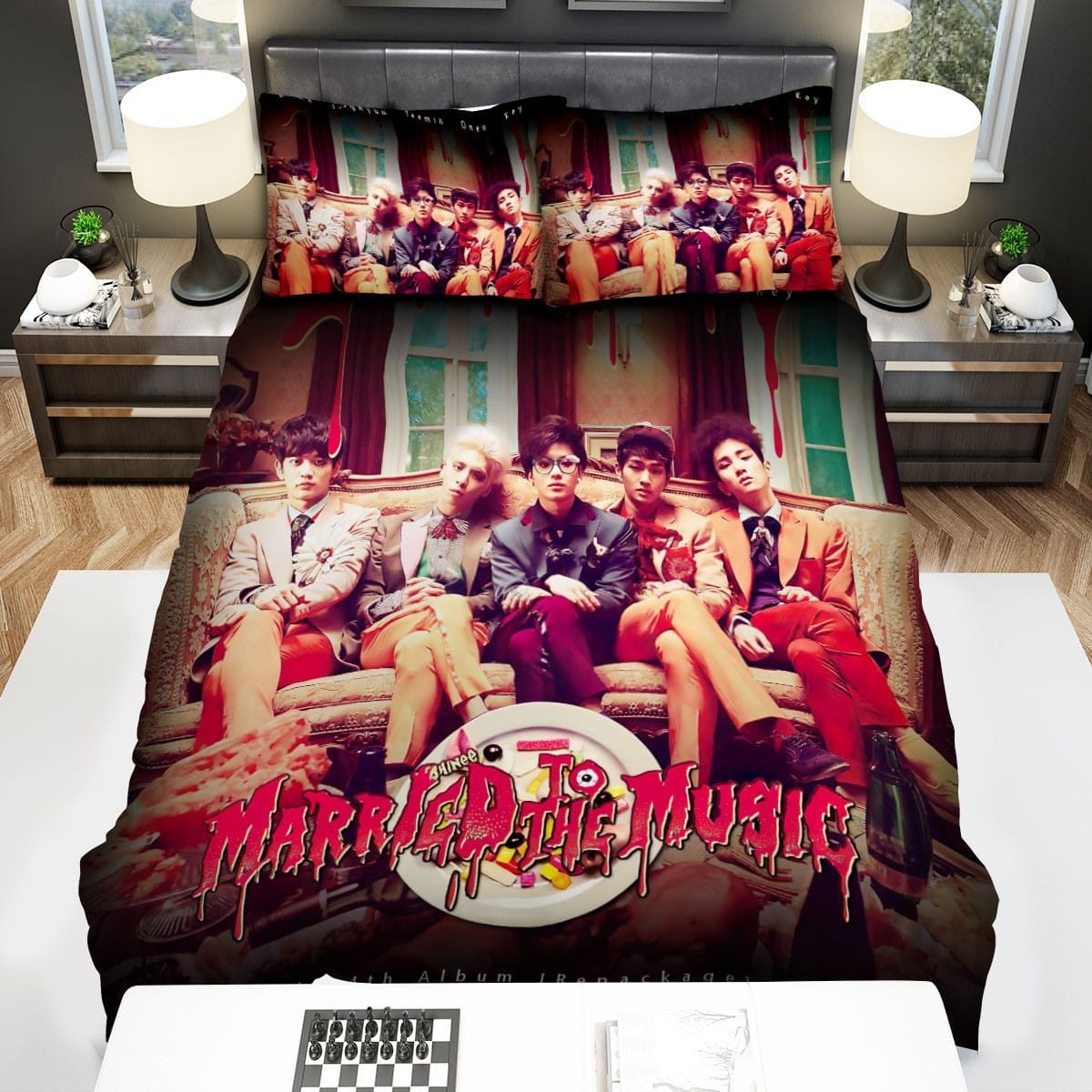 Shinee Married To The Music Bedding Sets Duvet Cover Flatsheet Gift For Wife Husband Besties