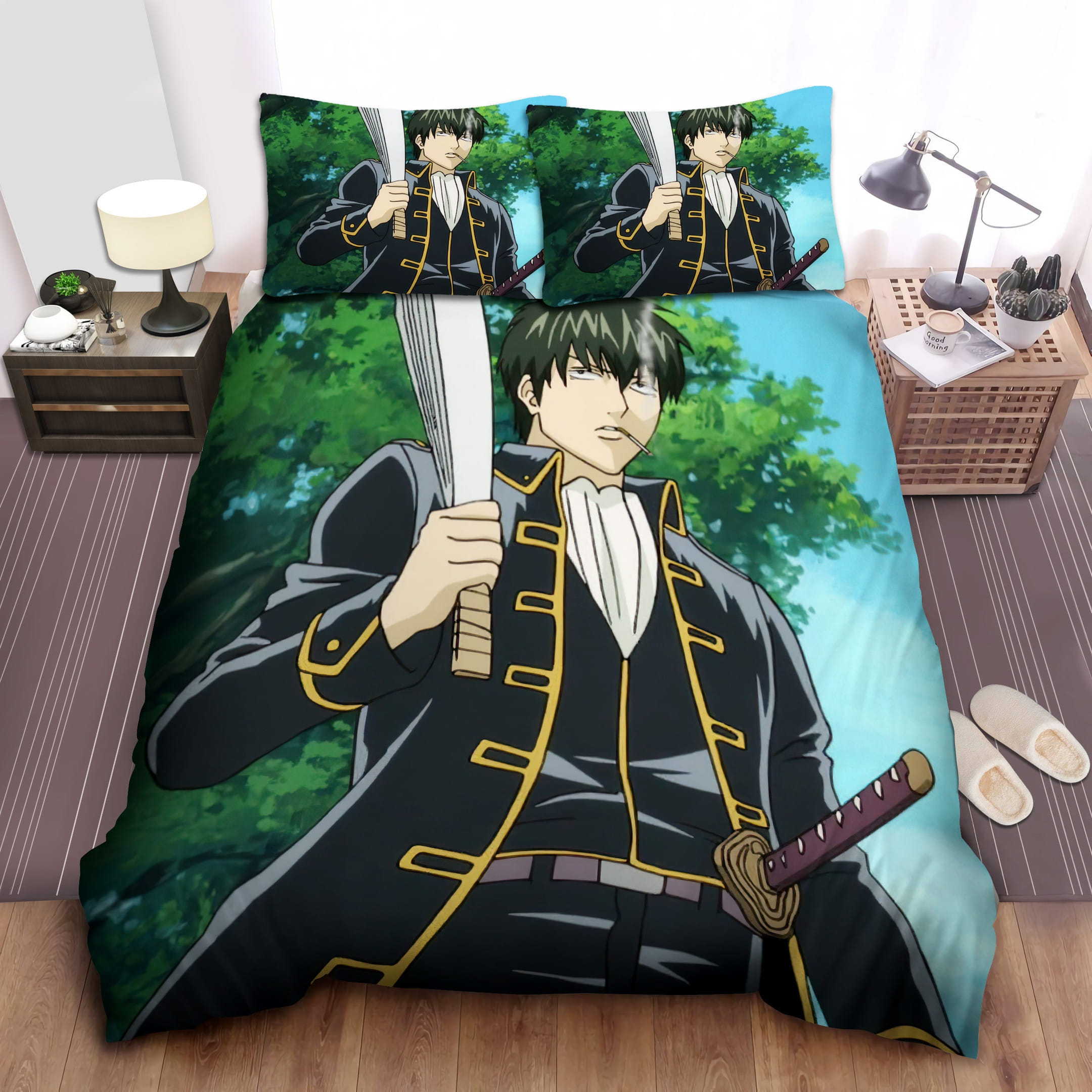 Shinpachi And Hijikata Bedding Sets Duvet Cover Flatsheet Pillowcases For Every Bedroom