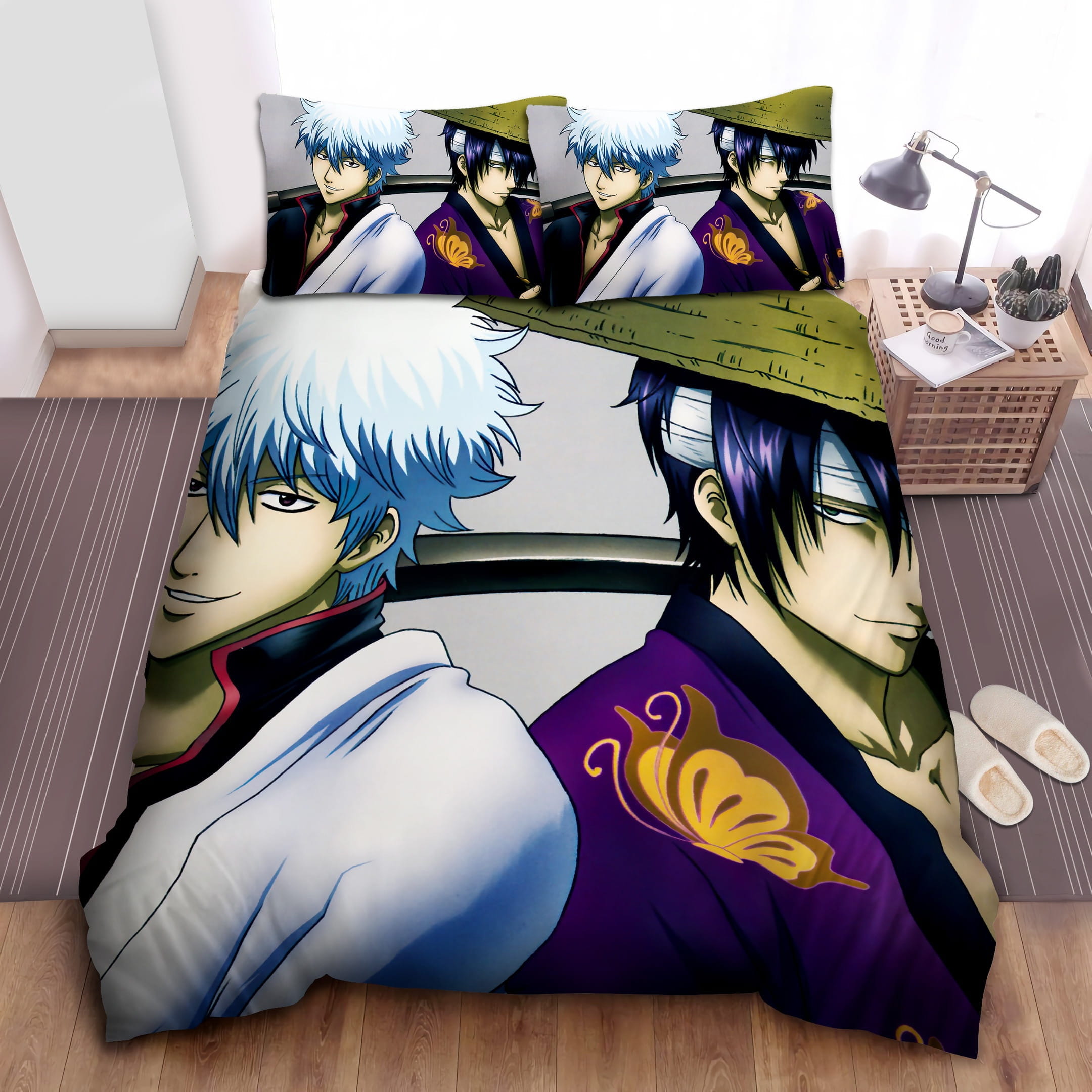 Shinsuke And Gintoki Sword Bedding Sets Duvet Cover Flatsheet Pillowcases For Every Bedroom