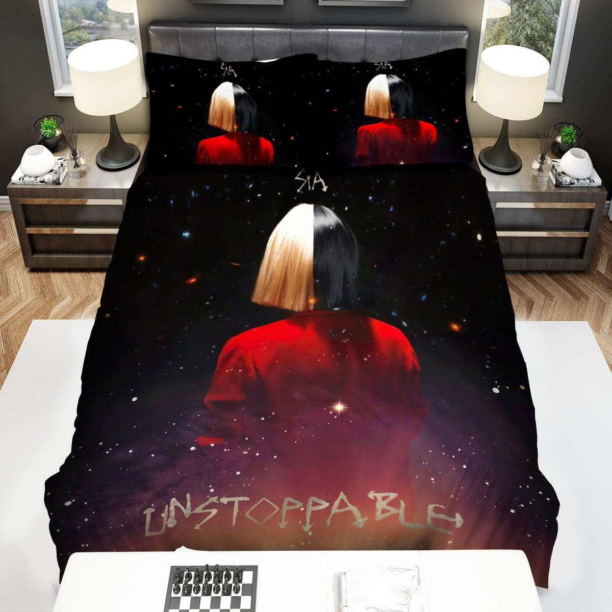 Sia Unstoppable Artwork Bedding Sets Duvet Cover Flatsheet Gift For Christmas Thanksgiving Halloween