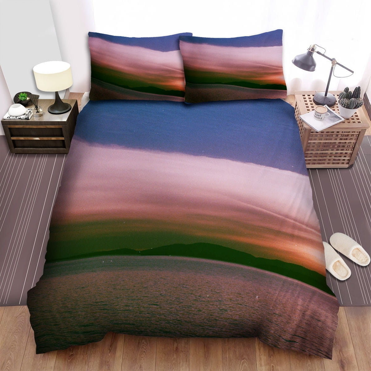 Sight & Sound Beach Bedding Sets Duvet Cover Flatsheet Gift For Christmas Thanksgiving Halloween