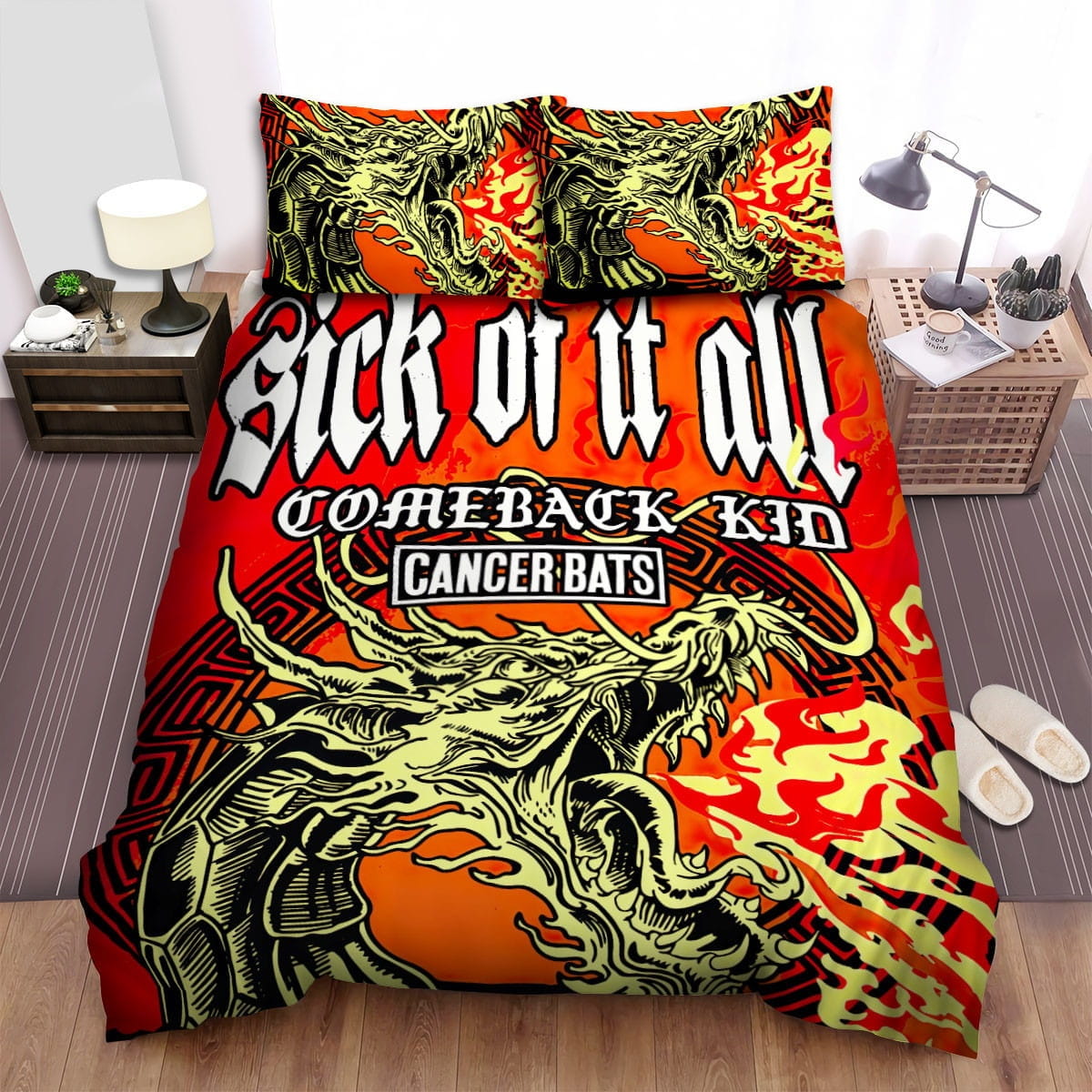 Sick Of It All Comeback Kid Bedding Sets Duvet Cover Flatsheet Pillowcases Perfect Gift For Fans