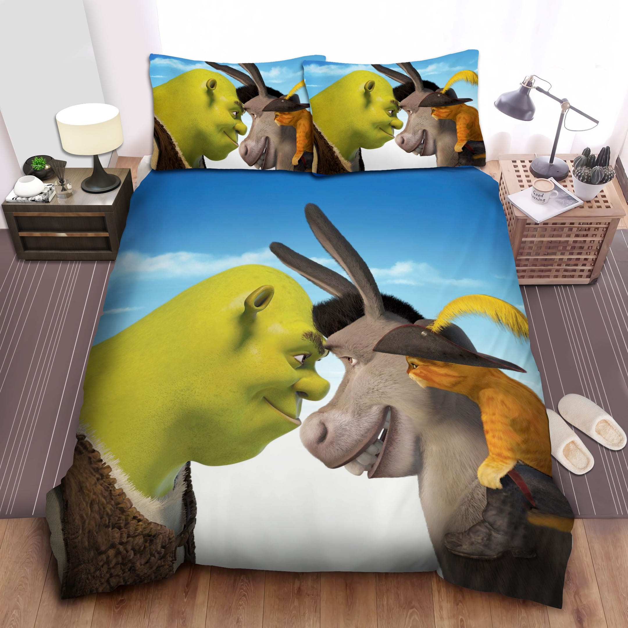 Shrek 3 Best Friends Bedding Sets Duvet Cover Flatsheet Pillowcase