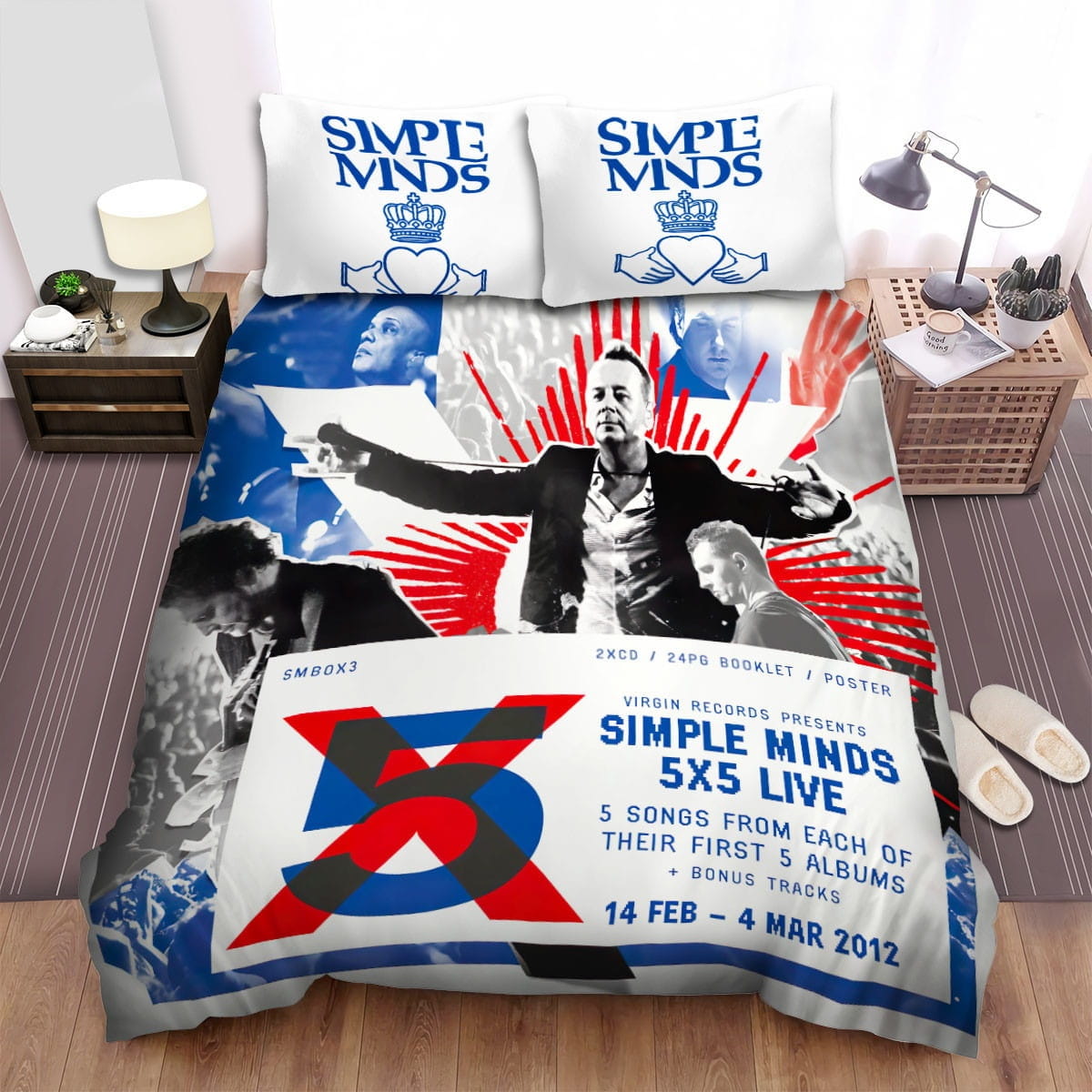 Simple Minds Music Live Bedding Sets Duvet Cover Flatsheet Gift For Christmas Thanksgiving Halloween