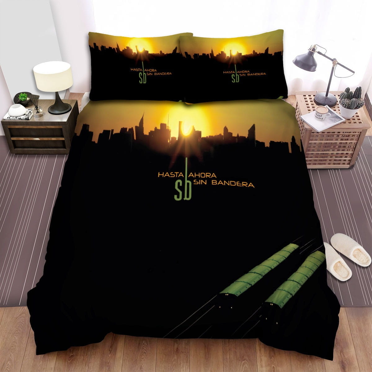 Sin Bandera Sunset Bedding Sets Duvet Cover Flatsheet Gift For Christmas Thanksgiving Halloween