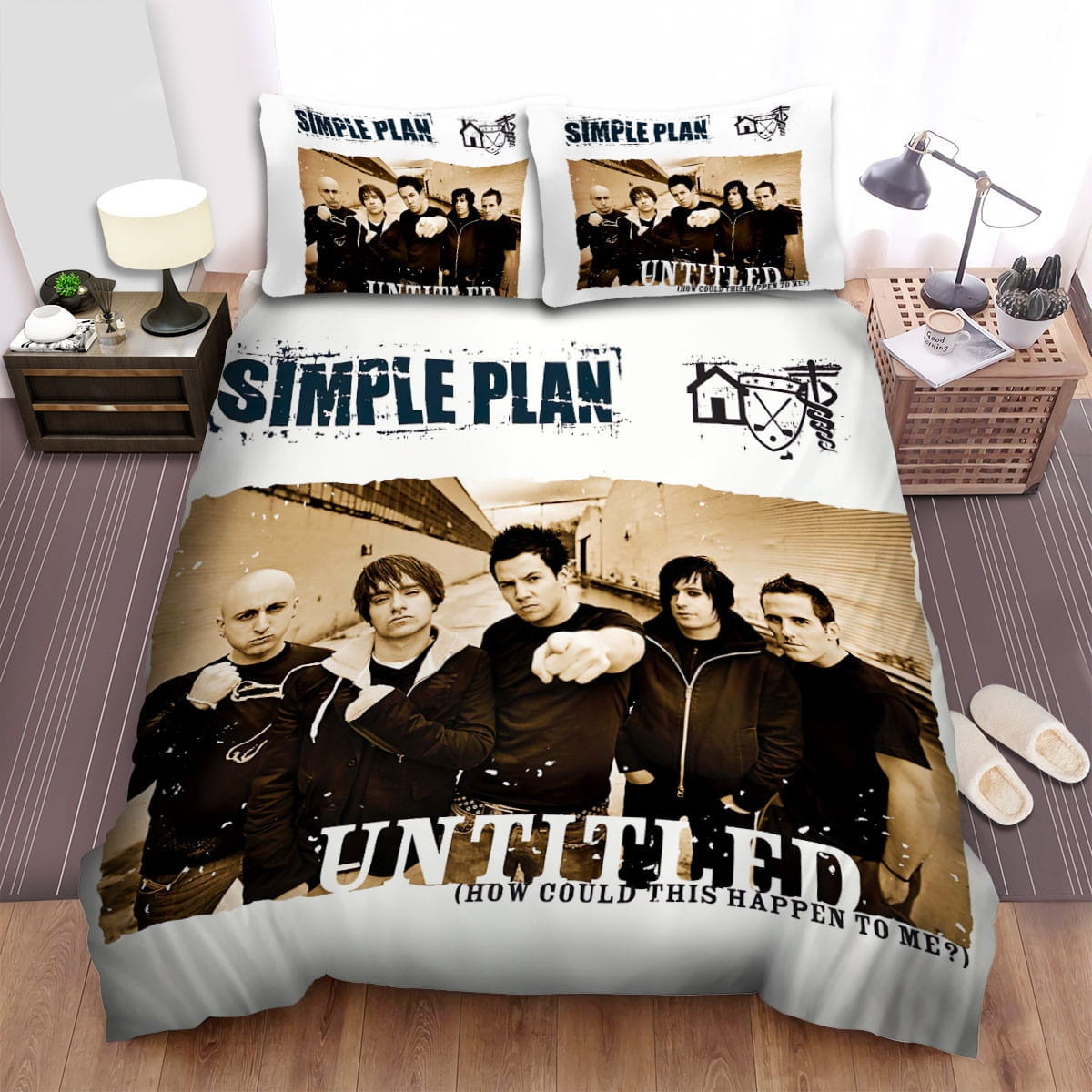 Simple Plan Untitled Bedding Sets Duvet Cover Flatsheet Pillowcases Perfect Gift For Fans