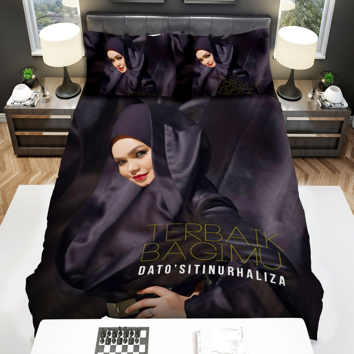 Siti Nurhaliza Black Dress Bedding Sets Duvet Cover Flatsheet Pillowcases Perfect Gift For Fans