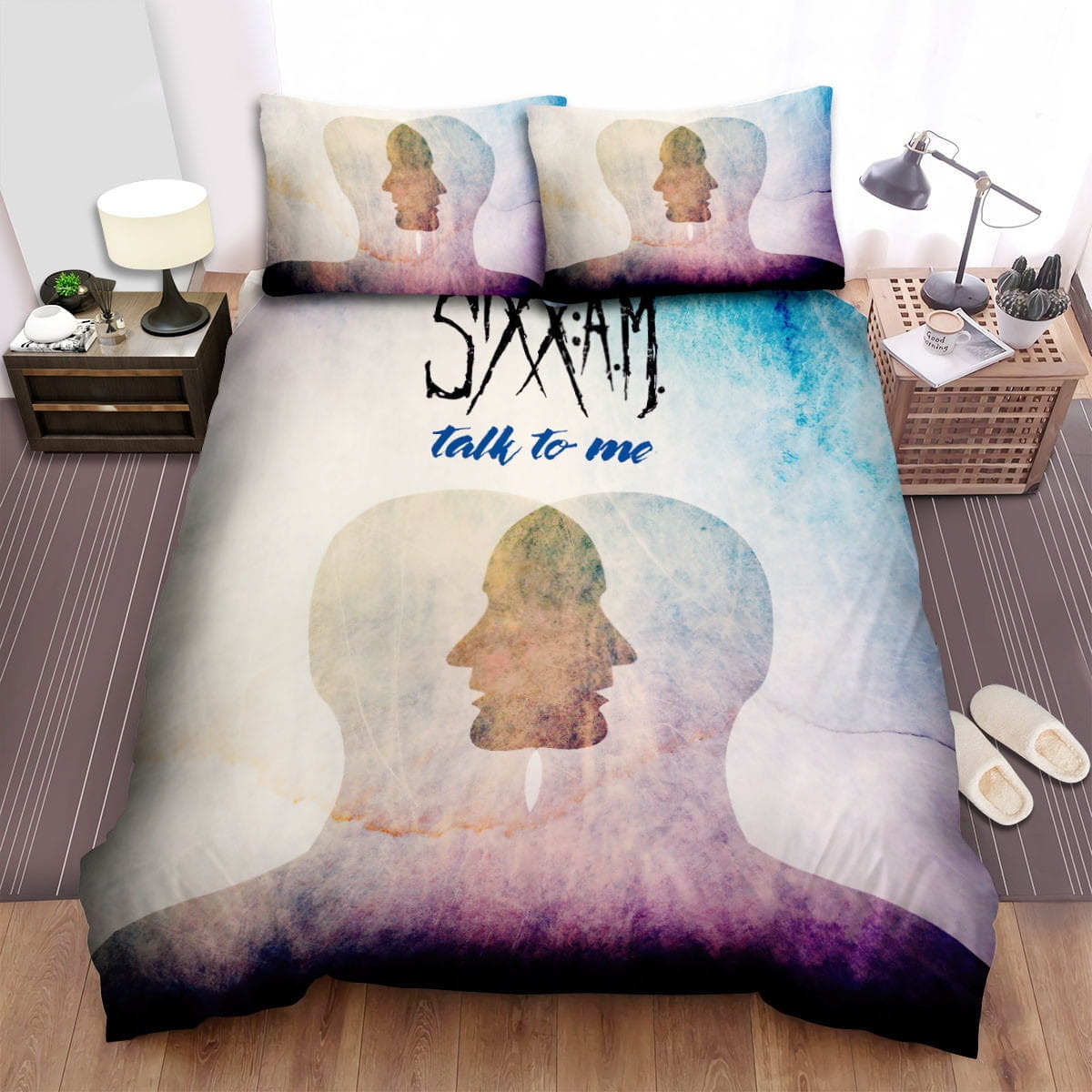 SixxAM Talk To Me Bedding Sets Duvet Cover Flatsheet Gift For Christmas Thanksgiving Halloween