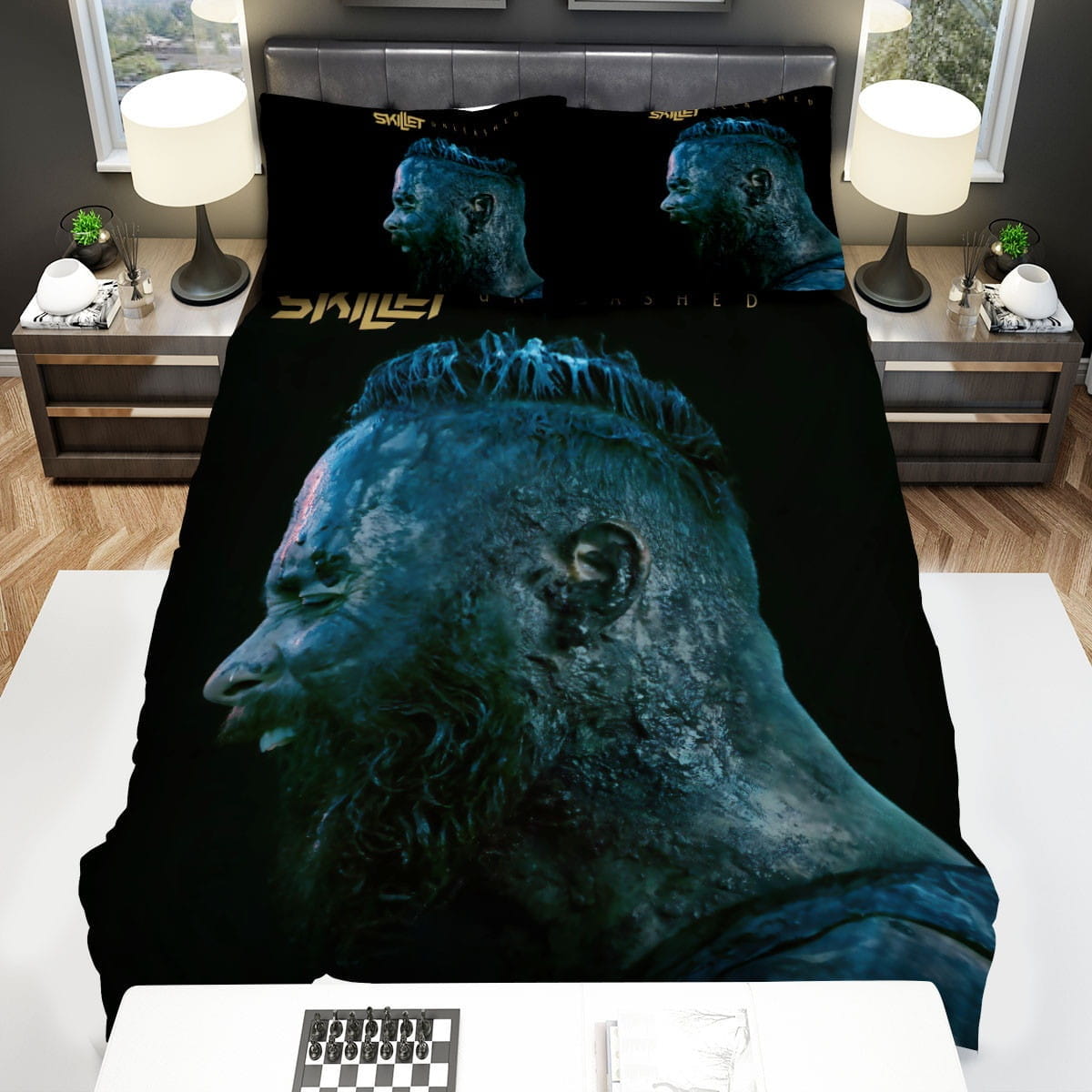 Skillet Unleashed Bedding Sets Duvet Cover Flatsheet Gift For Christmas Thanksgiving Halloween