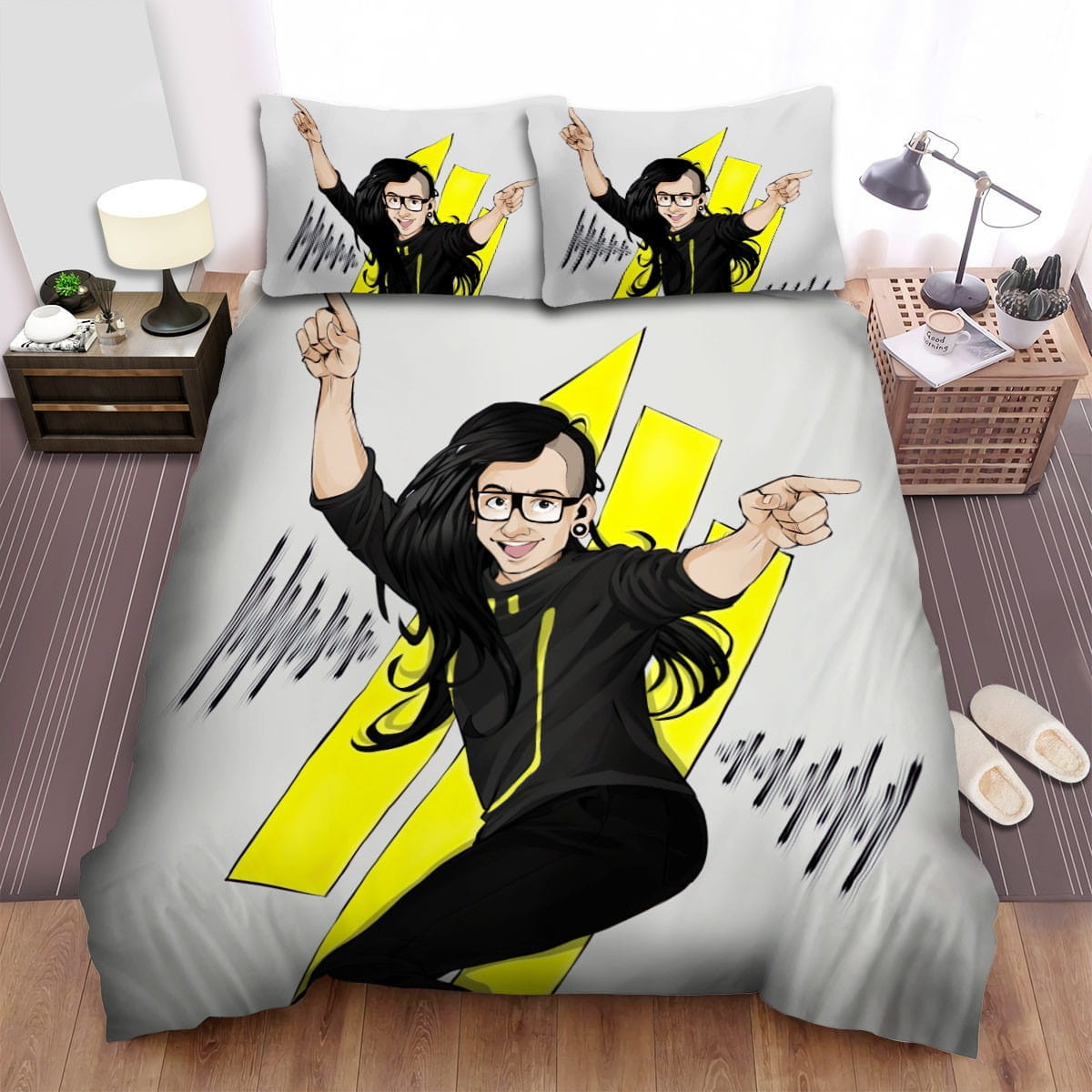Skrillex Jumping Pose Bedding Sets Duvet Cover Flatsheet Pillowcases For Every Bedroom