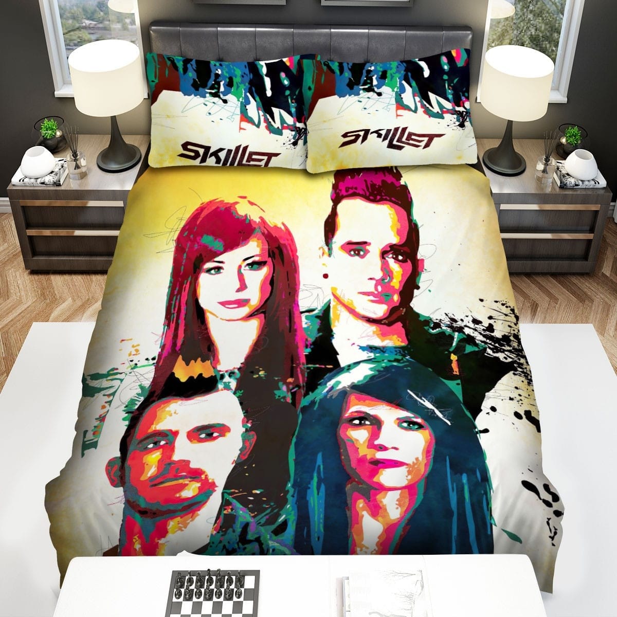 Skillet Bedding Sets Duvet Cover Flatsheet Gift For Christmas Thanksgiving Halloween