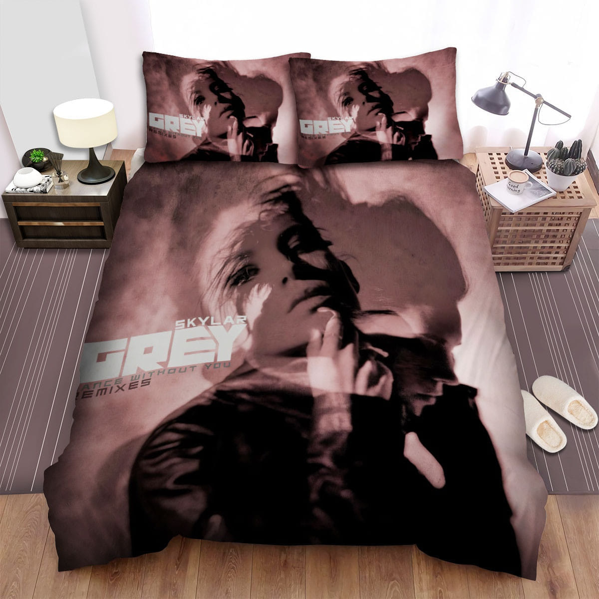 Skylar Grey Vague Bedding Sets Duvet Cover Flatsheet Pillowcases Perfect Gift For Fans