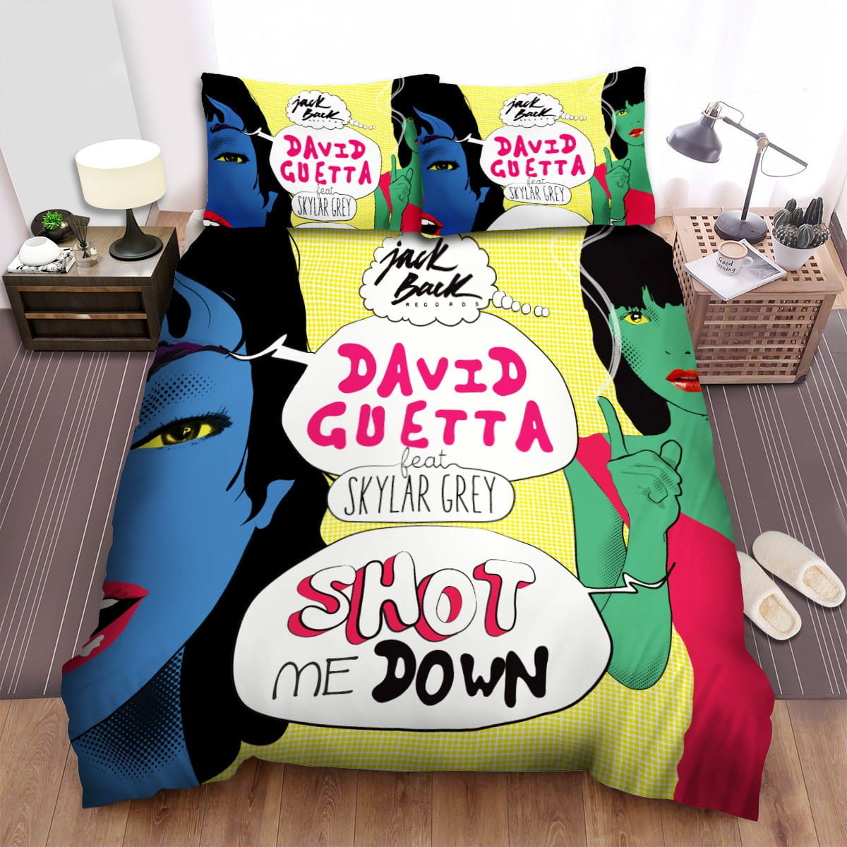 Skylar Grey Color Bedding Sets Duvet Cover Flatsheet Gift For Wife Husband Besties