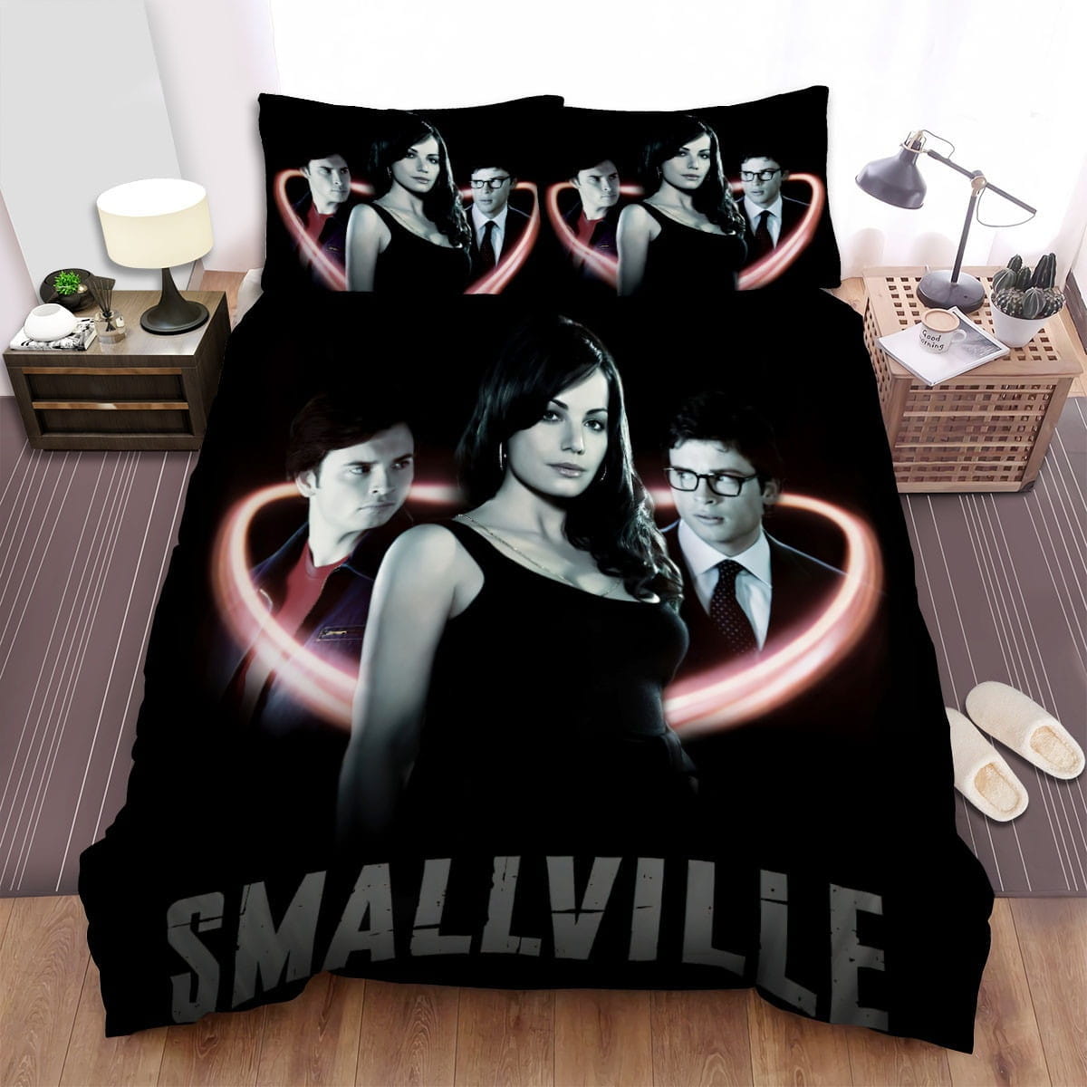 Smallville Movie Poster Art Decorative Bedding Sets with Duvet Cover Flatsheet Pillowcases