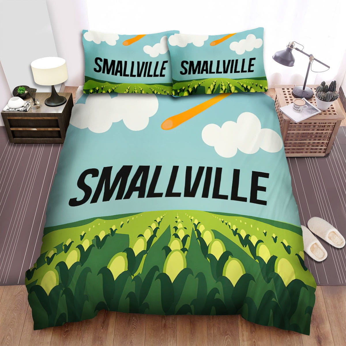 Smallville Cornfield Art Bedding Sets Duvet Cover Flatsheet Gift For Wife Husband Besties