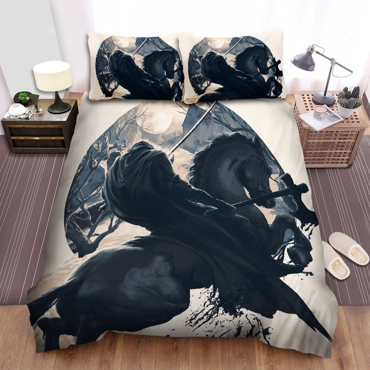 Sleepy Hollow Ride A Horse Decorative Bedding Sets with Duvet Cover Flatsheet Pillowcases