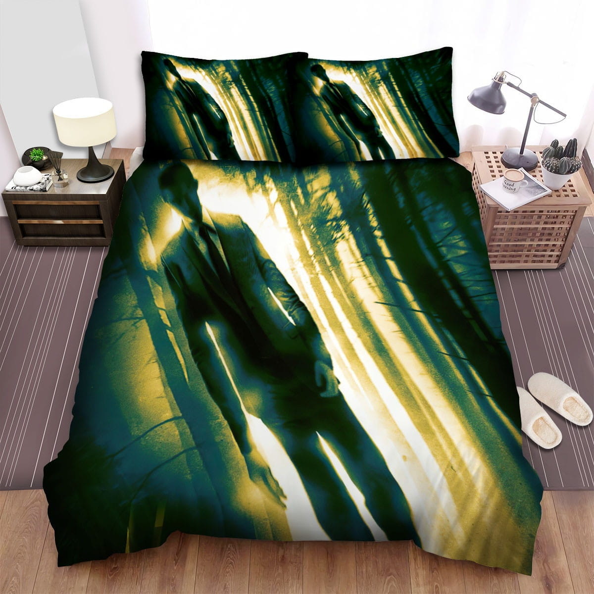 Slender Man Movie Poster 3 Bedding Sets Duvet Cover Flatsheet Gift For Christmas Thanksgiving Halloween