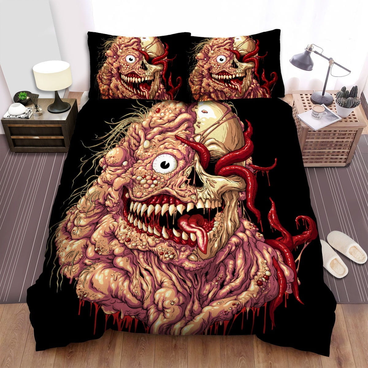 Slither Monster Bedding Sets Duvet Cover Flatsheet Gift For Wife Husband Besties