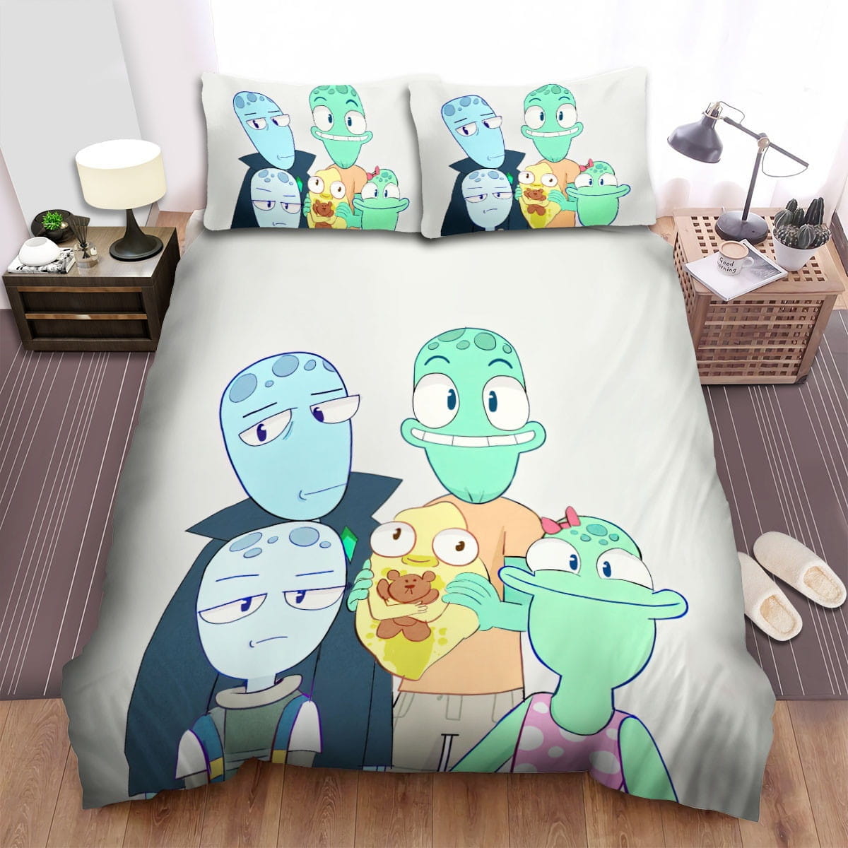 Solar Opposites Movie Art 4 Bedding Sets Duvet Cover Flatsheet Gift For Christmas Thanksgiving Halloween