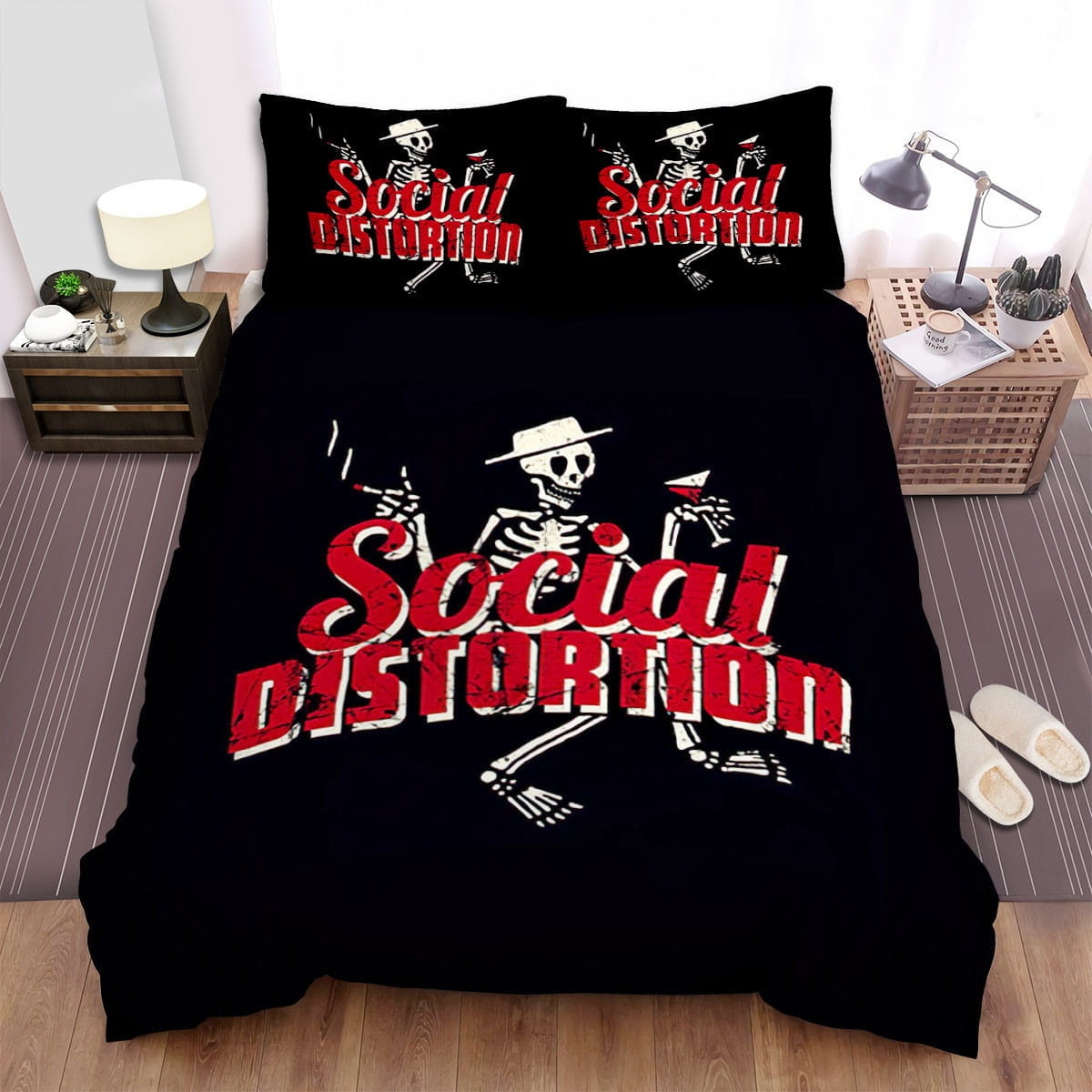 Social Distortion Wallpaper Bedding Sets Duvet Cover Flatsheet Pillowcases Perfect Gift For Fans