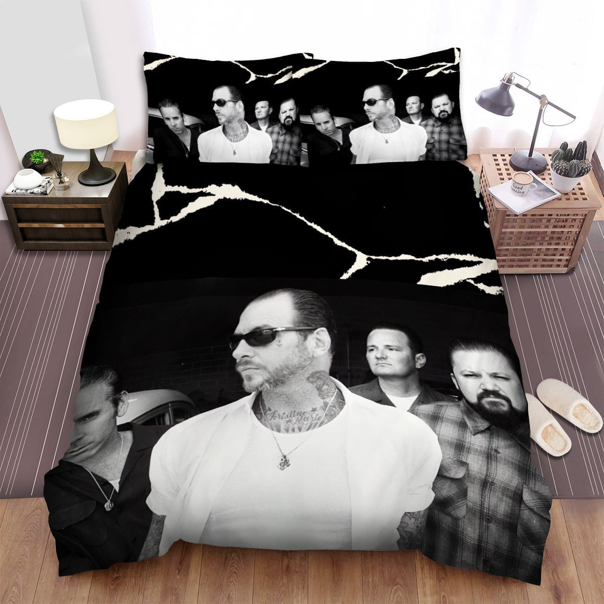 Social Distortion Decorative Bedding Sets with Duvet Cover Flatsheet Pillowcases