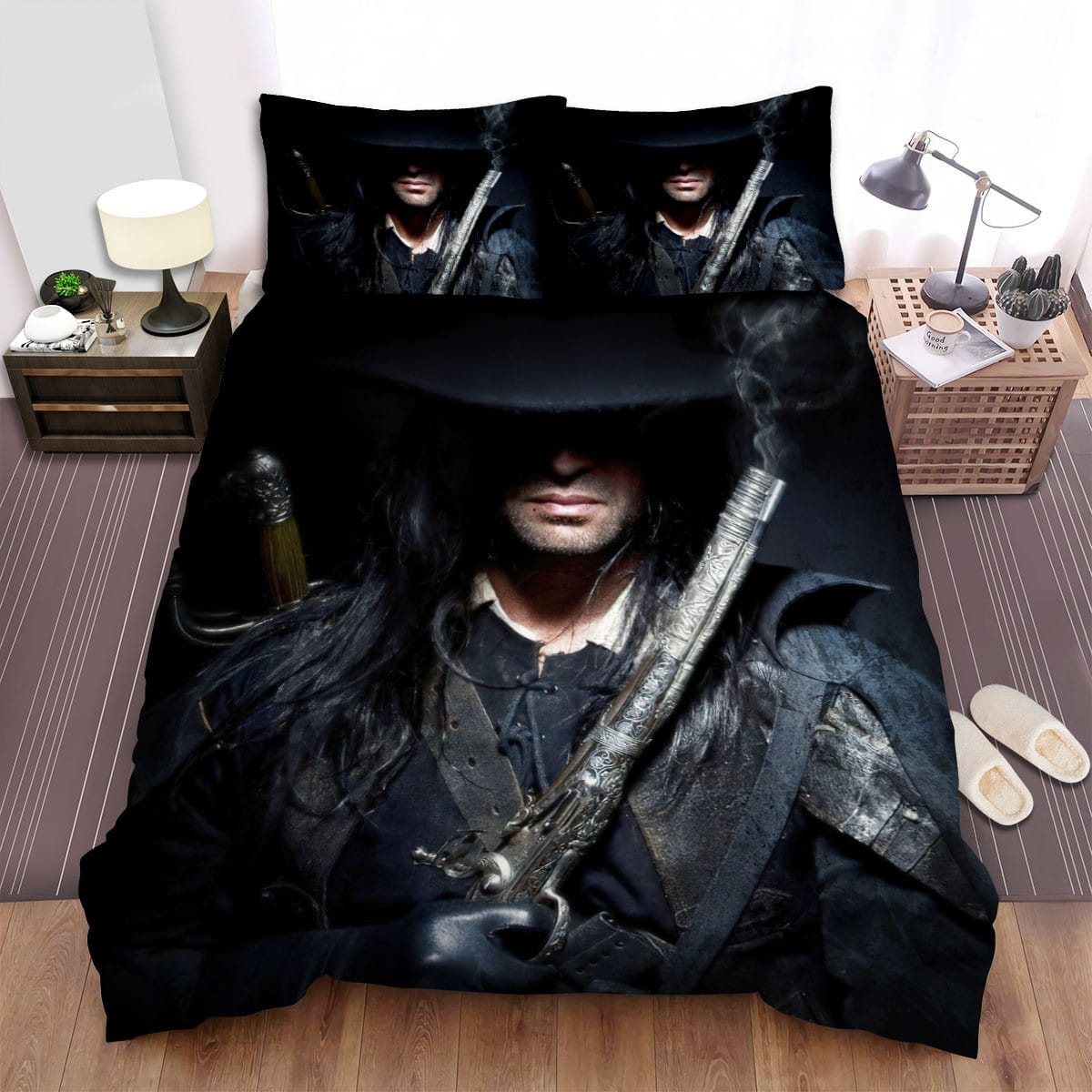 Solomon Kane Poster Decorative Bedding Sets with Duvet Cover Flatsheet Pillowcases