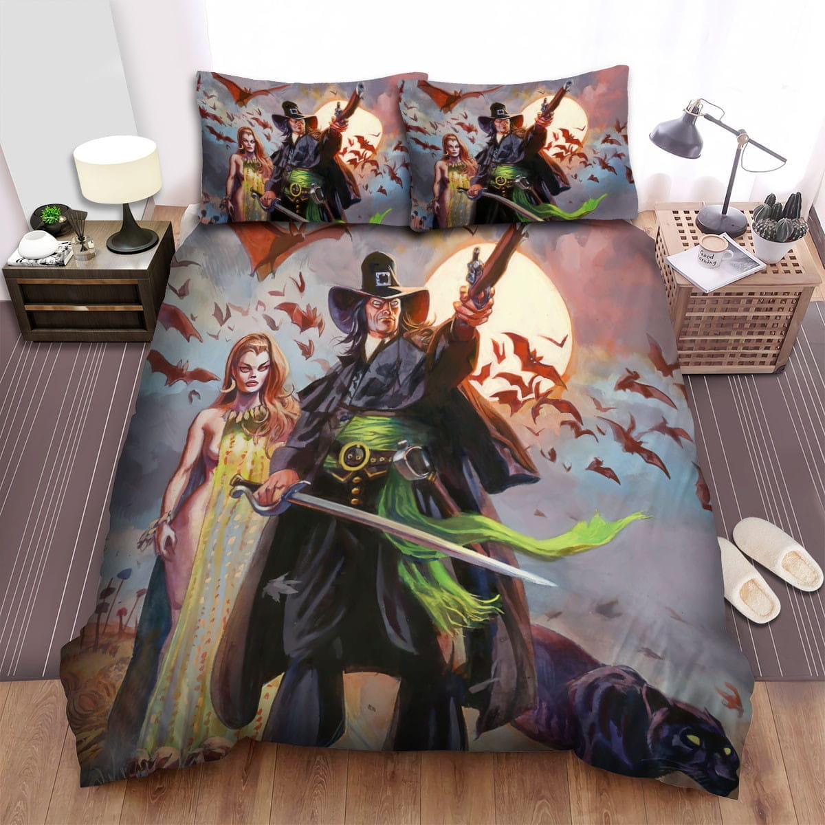 Solomon Kane Couple Bedding Sets Duvet Cover Flatsheet Pillowcase