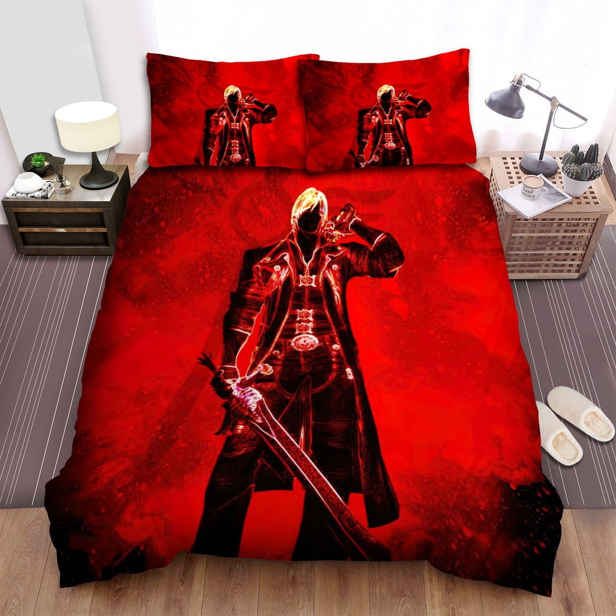 Soul Of Heroes Devil Hunter Bedding Sets Duvet Cover Flatsheet Gift For Christmas Thanksgiving Halloween